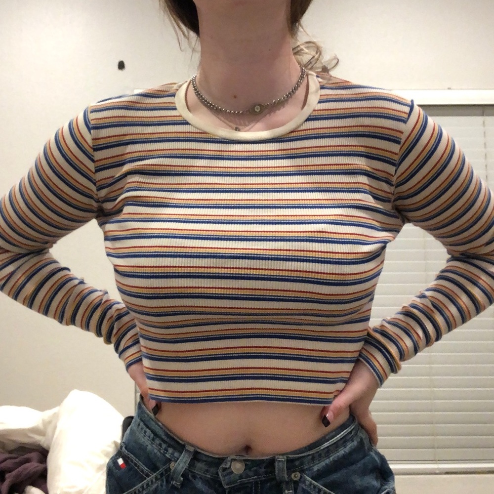 striped brandy melville long sleeve
